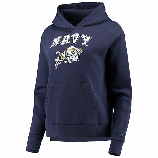 Women's Under Armour Navy Navy Midshipmen All Day Team Fleece Pullover Hoodie 3 Women's Under Armour Navy Navy Midshipmen All Day Team Fleece Pullover Hoodie - Image 3