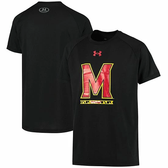 Youth Under Armour Black Maryland Terrapins Logo Tech 2.0 Performance Raglan T-Shirt 1 Youth Under Armour Black Maryland Terrapins Logo Tech 2.0 Performance Raglan T-Shirt