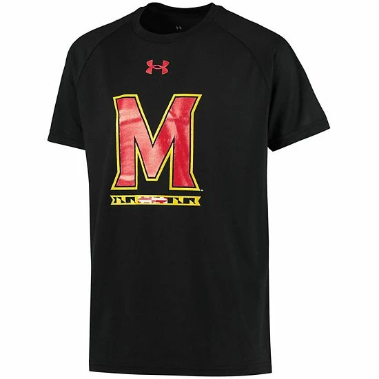 Youth Under Armour Black Maryland Terrapins Logo Tech 2.0 Performance Raglan T-Shirt 3 Youth Under Armour Black Maryland Terrapins Logo Tech 2.0 Performance Raglan T-Shirt - Image 3