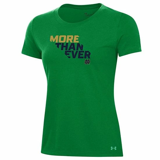 Women's Under Armour Kelly Green Notre Dame Fighting Irish 2021 Irish Wear Green Performance T-Shirt 3 Women's Under Armour Kelly Green Notre Dame Fighting Irish 2021 Irish Wear Green Performance T-Shirt - Image 3