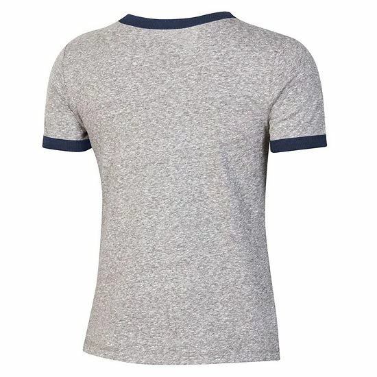 Women's Under Armour Heathered Gray Auburn Tigers Siro Slub Tri-Blend Ringer T-Shirt 4 Women's Under Armour Heathered Gray Auburn Tigers Siro Slub Tri-Blend Ringer T-Shirt - Image 4