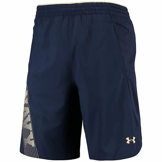 Men's Under Armour Navy Navy Midshipmen 2021 Sideline Woven Shorts 3 Men's Under Armour Navy Navy Midshipmen 2021 Sideline Woven Shorts - Image 3