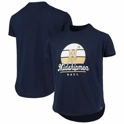 Girls Youth Under Armour Navy Navy Midshipmen T-Shirt