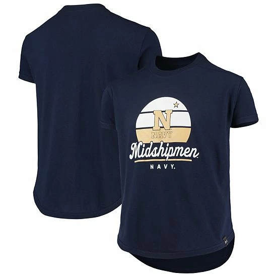 Girls Youth Under Armour Navy Navy Midshipmen T-Shirt 1 Girls Youth Under Armour Navy Navy Midshipmen T-Shirt