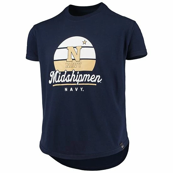 Girls Youth Under Armour Navy Navy Midshipmen T-Shirt 3 Girls Youth Under Armour Navy Navy Midshipmen T-Shirt - Image 3
