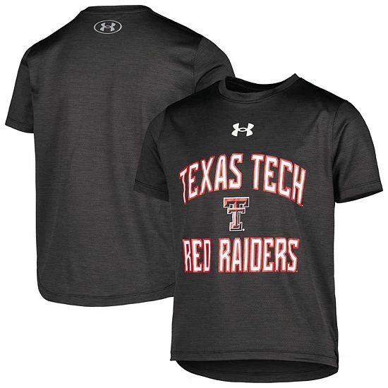 Youth Under Armour Heathered Black Texas Tech Red Raiders Vent Tech Mesh T-Shirt 2 Youth Under Armour Heathered Black Texas Tech Red Raiders Vent Tech Mesh T-Shirt - Image 2