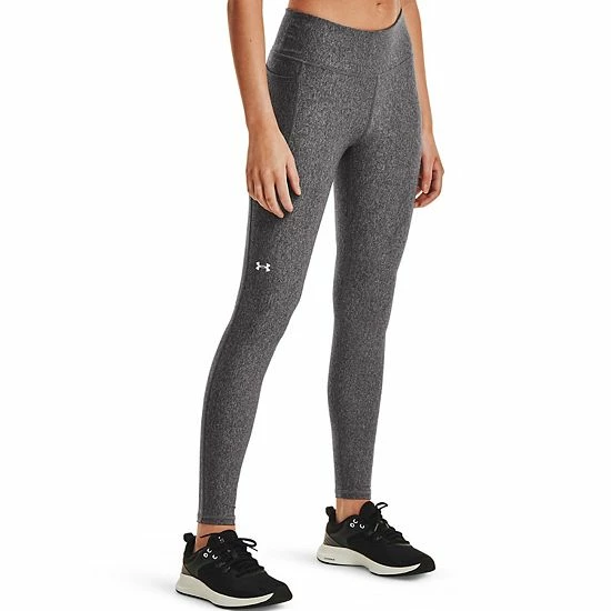 Women's Under Armour HeatGear® Mid-Rise Leggings Charcoal Heather 1 Women's Under Armour HeatGear® Mid-Rise Leggings Charcoal Heather