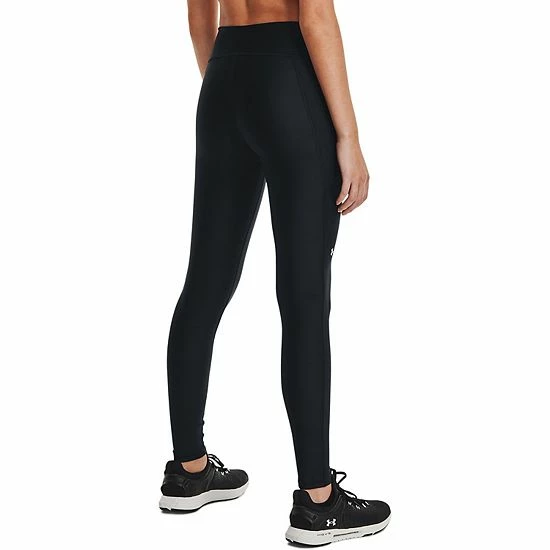 Women's Under Armour HeatGear® Mid-Rise Leggings Charcoal Heather 2 Women's Under Armour HeatGear® Mid-Rise Leggings Charcoal Heather - Image 2