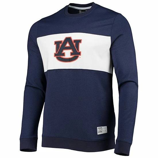 Men's Under Armour Navy Auburn Tigers Game Day All Day Pullover Sweatshirt 3 Men's Under Armour Navy Auburn Tigers Game Day All Day Pullover Sweatshirt - Image 3