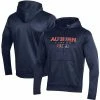 Men's Under Armour Navy Auburn Tigers Logo Lockup Fleece Performance Pullover Hoodie
