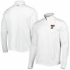 Men's Under Armour White Texas Tech Red Raiders Tempo Fleece Quarter-Zip Jacket