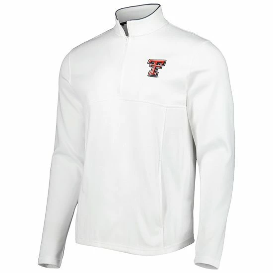 Men's Under Armour White Texas Tech Red Raiders Tempo Fleece Quarter-Zip Jacket 3 Men's Under Armour White Texas Tech Red Raiders Tempo Fleece Quarter-Zip Jacket - Image 3