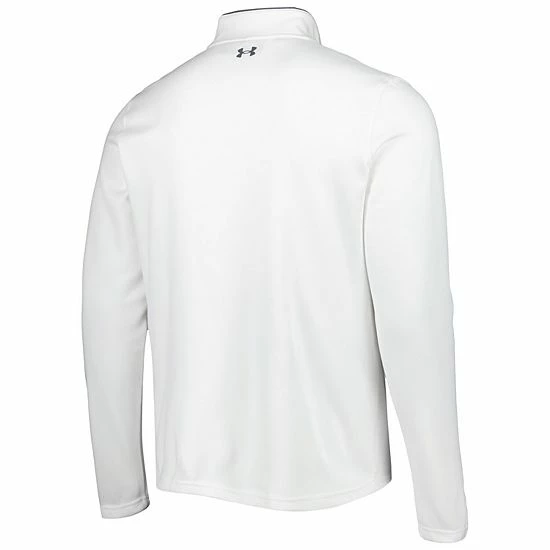 Men's Under Armour White Texas Tech Red Raiders Tempo Fleece Quarter-Zip Jacket 4 Men's Under Armour White Texas Tech Red Raiders Tempo Fleece Quarter-Zip Jacket - Image 4