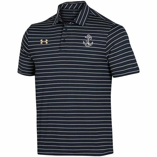Men's Under Armour Navy Navy Midshipmen Early Season Coaches Sideline Polo 3 Men's Under Armour Navy Navy Midshipmen Early Season Coaches Sideline Polo - Image 3