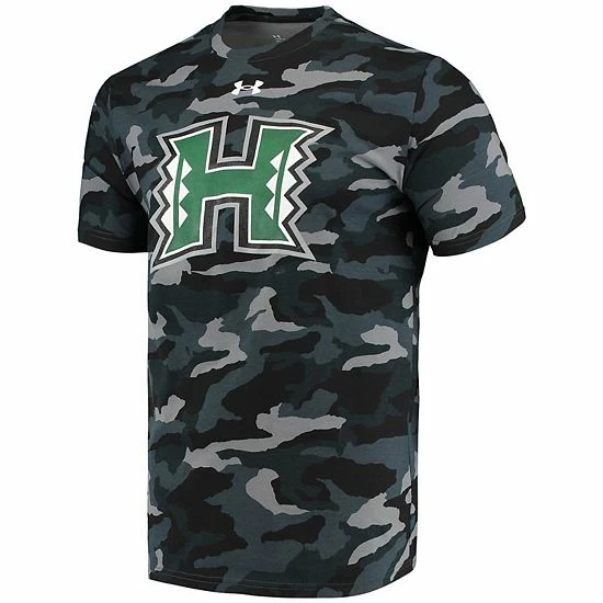 Men's Under Armour Black Hawaii Warriors Logo Camo T-Shirt 3 Men's Under Armour Black Hawaii Warriors Logo Camo T-Shirt - Image 3