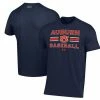 Men's Under Armour Navy Auburn Tigers Baseball Stack Performance T-Shirt