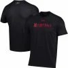 Men's Under Armour Black Maryland Terrapins 2022 Sideline Football Performance Cotton T-Shirt