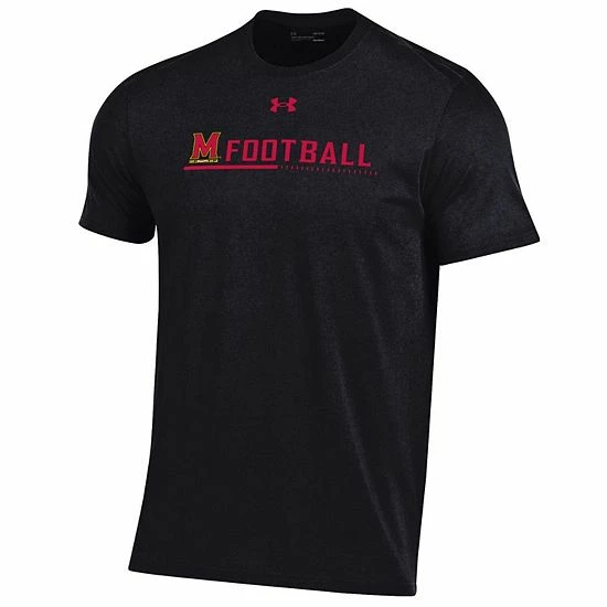 Men's Under Armour Black Maryland Terrapins 2022 Sideline Football Performance Cotton T-Shirt 3 Men's Under Armour Black Maryland Terrapins 2022 Sideline Football Performance Cotton T-Shirt - Image 3