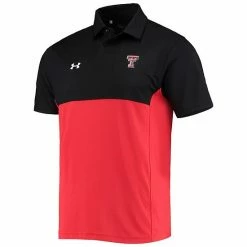 Men's Under Armour Black/Red Texas Tech Red Raiders 2022 Blocked Coaches Performance Polo -Under Armour SHOP unnamed file 12899