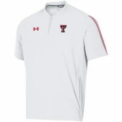 Men's Under Armour White Texas Tech Red Raiders 2021 Sideline Motivate Short Sleeve Quarter-Zip Polo -Under Armour SHOP unnamed file 12924