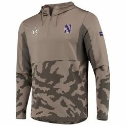 Men's Under Armour Olive Northwestern Wildcats Military Appreciation Quarter-Zip Pullover Performance Hoodie Jacket -Under Armour SHOP unnamed file 12950