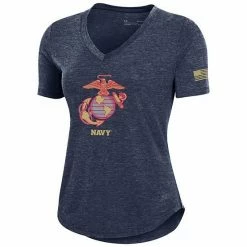 Women's Under Armour Navy Navy Midshipmen USMC Logo Breezy V-Neck T-Shirt 6 Women's Under Armour Navy Navy Midshipmen USMC Logo Breezy V-Neck T-Shirt -Under Armour SHOP unnamed file 12969