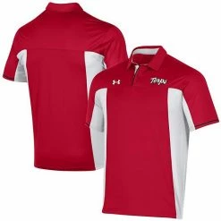Men's Under Armour Red Maryland Terrapins Throwback Special Game Polo