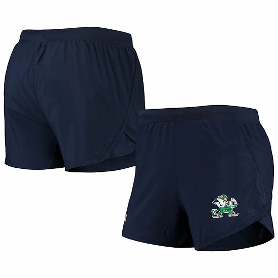 Women's Under Armour Navy Notre Dame Fighting Irish Fly By Run 2.0 Performance Shorts 2 Women's Under Armour Navy Notre Dame Fighting Irish Fly By Run 2.0 Performance Shorts - Image 2