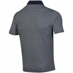 Men's Under Armour Navy Notre Dame Fighting Irish Coaches On-Court Basketball Pin Stripe Performance Polo -Under Armour SHOP unnamed file 13005