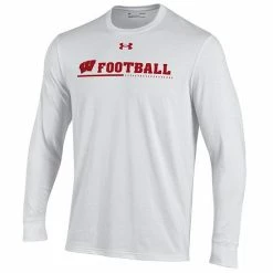 Men's Under Armour White Wisconsin Badgers 2022 Sideline Football Long Sleeve T-Shirt -Under Armour SHOP unnamed file 13064