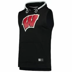 Men's Under Armour Black Wisconsin Badgers Game Day Tech Sleeveless Hoodie 5 Men's Under Armour Black Wisconsin Badgers Game Day Tech Sleeveless Hoodie -Under Armour SHOP unnamed file 13082