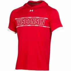Men's Under Armour Red Wisconsin Badgers On-Court Basketball Shooting Hoodie Raglan Performance T-Shirt -Under Armour SHOP unnamed file 13085