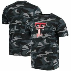 Men's Under Armour Black Texas Tech Red Raiders Logo Camo T-Shirt