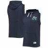 Men's Under Armour Navy Notre Dame Fighting Irish Gameday Tri-Blend Sleeveless Pullover Hoodie