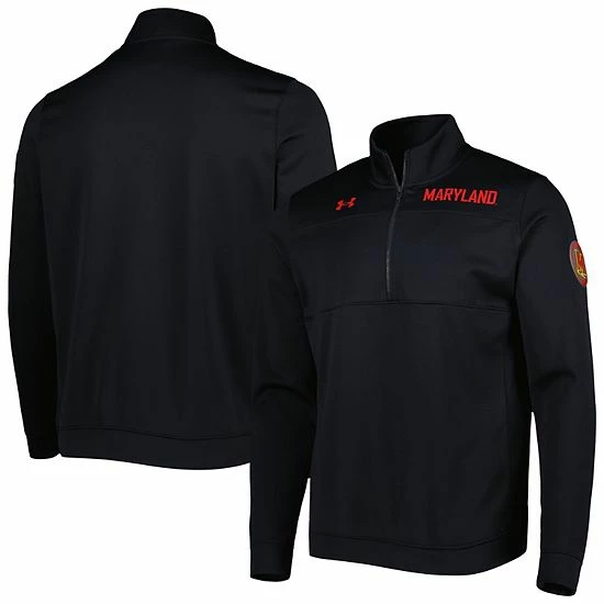 Men's Under Armour Black Maryland Terrapins Universal Mock Neck Half-Zip Jacket 1 Men's Under Armour Black Maryland Terrapins Universal Mock Neck Half-Zip Jacket