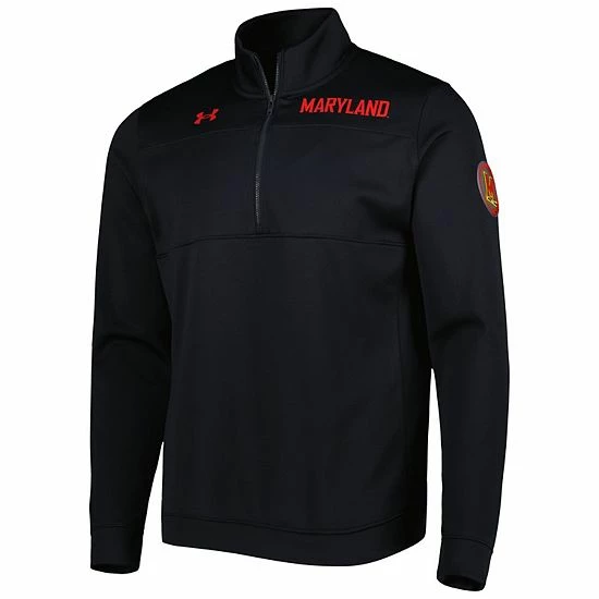 Men's Under Armour Black Maryland Terrapins Universal Mock Neck Half-Zip Jacket 3 Men's Under Armour Black Maryland Terrapins Universal Mock Neck Half-Zip Jacket - Image 3