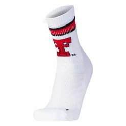 Men's Under Armour White Texas Tech Red Raiders Throwback Unrivaled Crew Socks