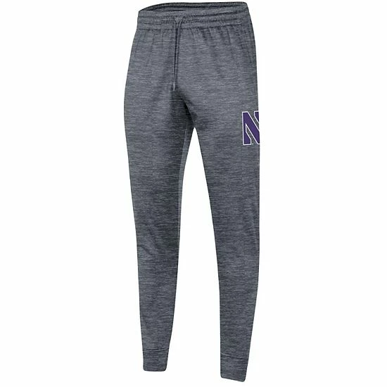 Men's Under Armour Heathered Gray Northwestern Wildcats Fleece Jogger Pants 3 Men's Under Armour Heathered Gray Northwestern Wildcats Fleece Jogger Pants - Image 3