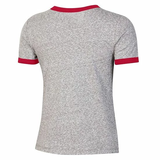 Women's Under Armour Heathered Gray Maryland Terrapins Siro Slub Tri-Blend Ringer T-Shirt 3 Women's Under Armour Heathered Gray Maryland Terrapins Siro Slub Tri-Blend Ringer T-Shirt - Image 3