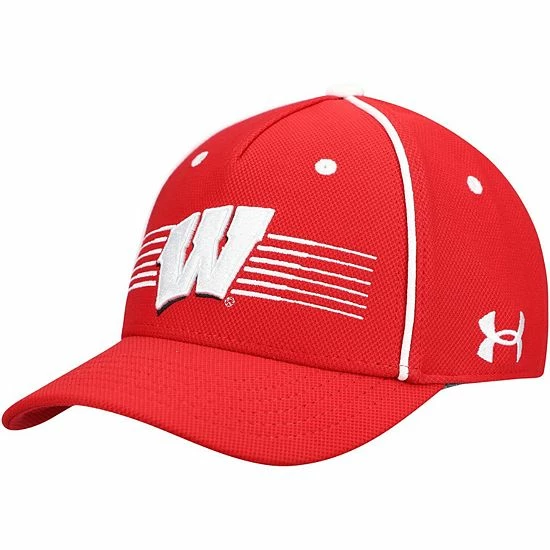 Youth Under Armour Red Wisconsin Badgers Blitzing Accent Performance Adjustable Hat 1 Youth Under Armour Red Wisconsin Badgers Blitzing Accent Performance Adjustable Hat