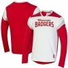 Men's Under Armour White/Red Wisconsin Badgers Iconic Long Sleeve T-Shirt