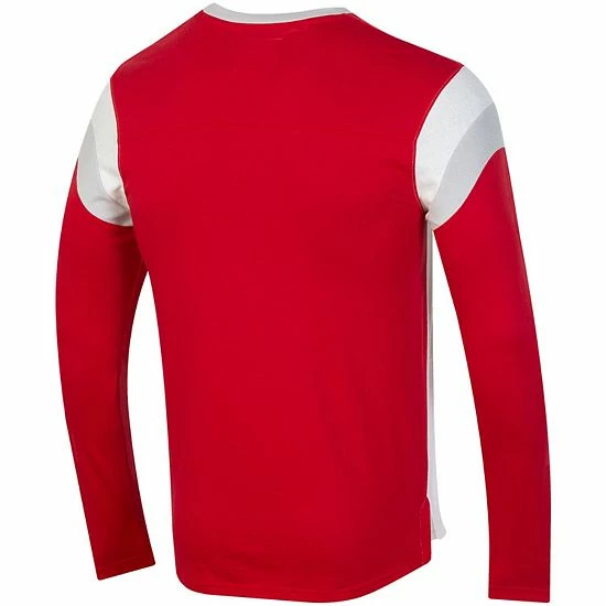 Men's Under Armour White/Red Wisconsin Badgers Iconic Long Sleeve T-Shirt 4 Men's Under Armour White/Red Wisconsin Badgers Iconic Long Sleeve T-Shirt - Image 4