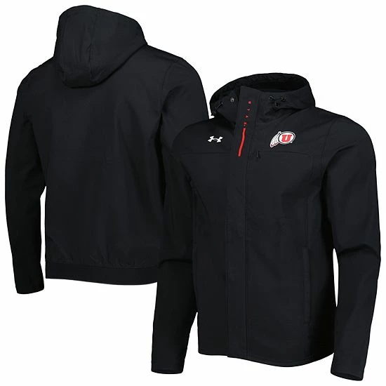 Men's Under Armour Black Utah Utes Swoven Performance Full-Zip Jacket 2 Men's Under Armour Black Utah Utes Swoven Performance Full-Zip Jacket - Image 2