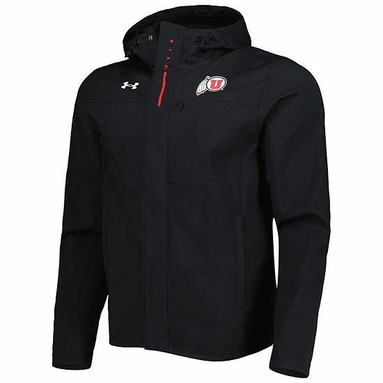 Men's Under Armour Black Utah Utes Swoven Performance Full-Zip Jacket 3 Men's Under Armour Black Utah Utes Swoven Performance Full-Zip Jacket - Image 3