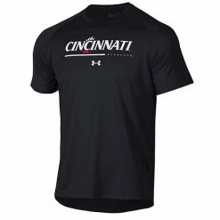 Men's Under Armour Black Cincinnati Bearcats Wordmark Tech Performance Raglan T-Shirt -Under Armour SHOP unnamed file 13236