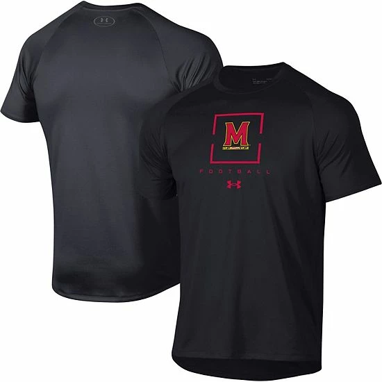 Men's Under Armour Black Maryland Terrapins Tech Performance Raglan T-Shirt 1 Men's Under Armour Black Maryland Terrapins Tech Performance Raglan T-Shirt