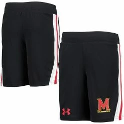 Youth Under Armour Black Maryland Terrapins Game Day Mesh Shorts