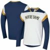 Men's Under Armour Navy/White Notre Dame Fighting Irish Iconic Long Sleeve T-Shirt