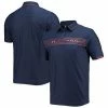 Men's Under Armour Navy Auburn Tigers Sideline Chest Stripe Performance Polo