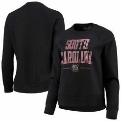 Women's Under Armour Black South Carolina Gamecocks All Day Fleece Raglan Pullover Sweatshirt